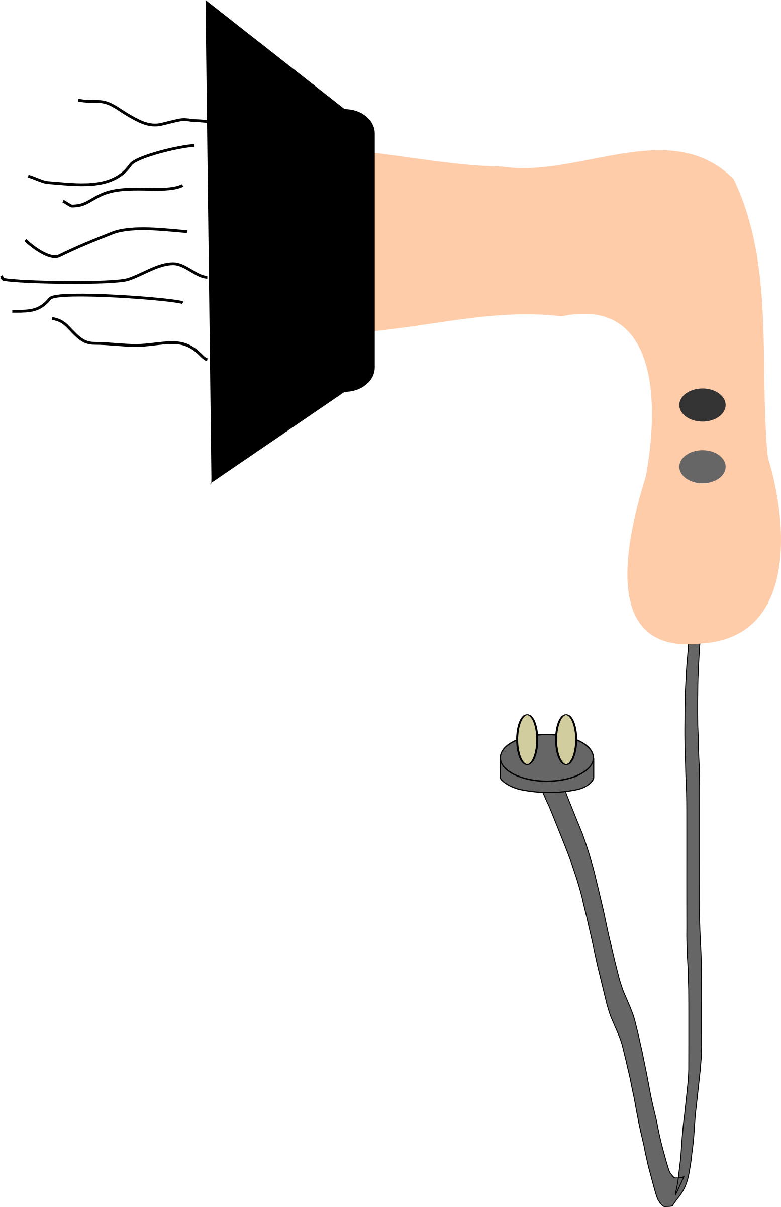 Cartoon Blow Dryer Transparent (1554x2400)