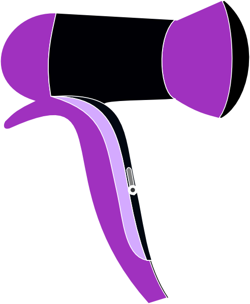 Hair Blow Dryer Clipart (492x599)