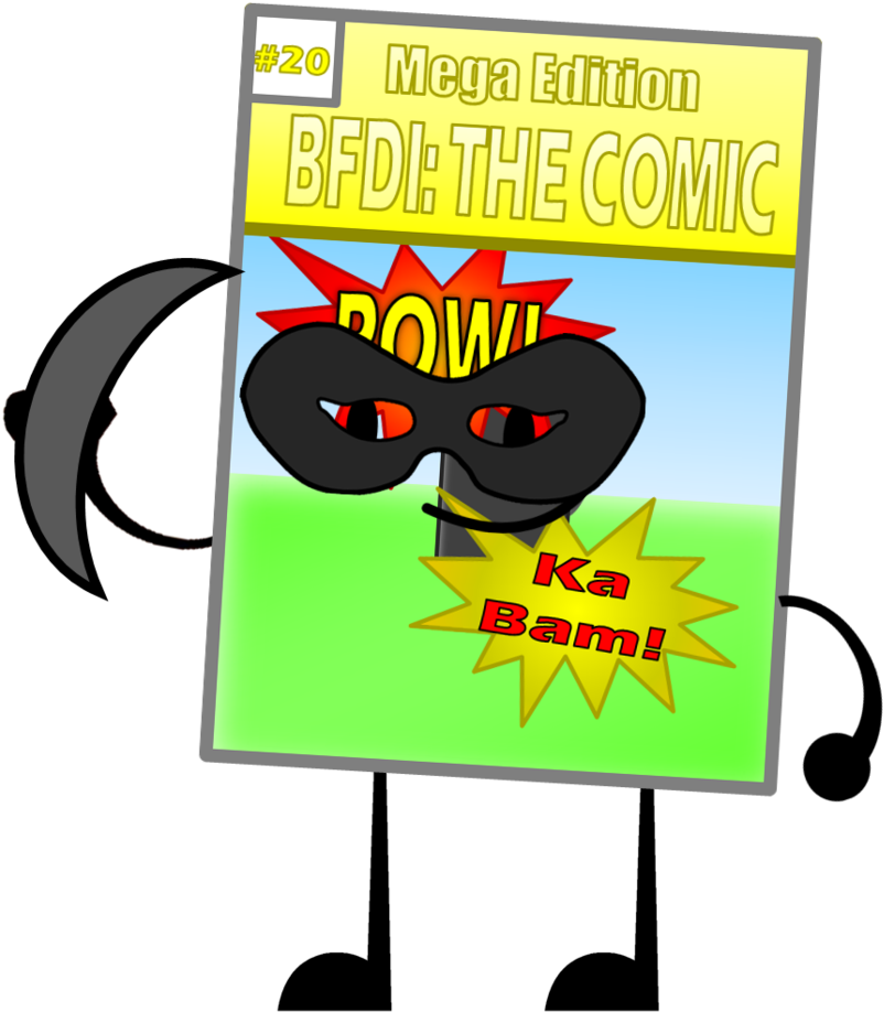 Object Mega Evolution - Bfdi Comic Book (867x921)