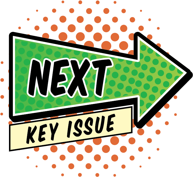 Click Here To See The Next Key Issue - Arrow Comic Shapes Png (727x696)
