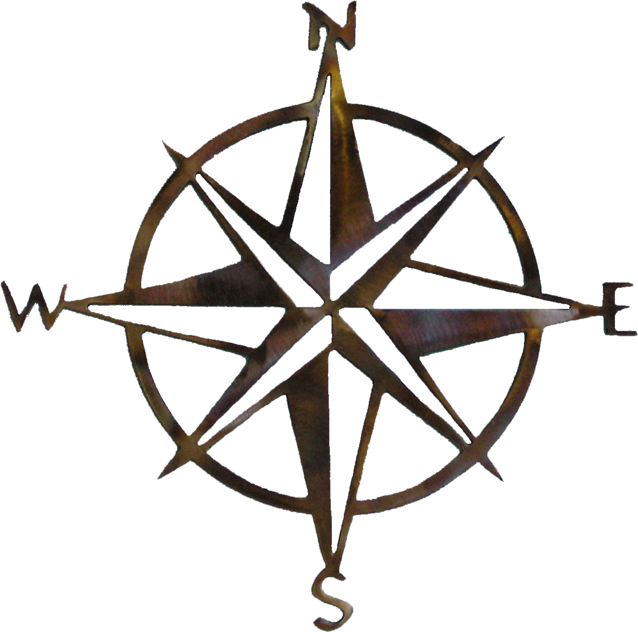 Compass Rose Wall Art - Easy To Draw Compass (1298x1358) .