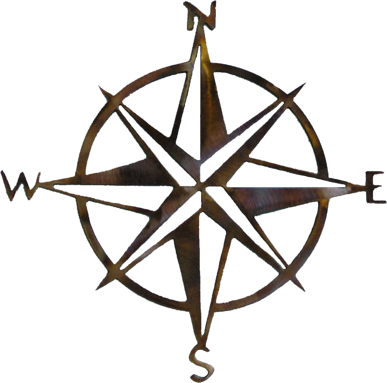 Compass Rose Wall Art - Easy To Draw Compass (1298x1358)