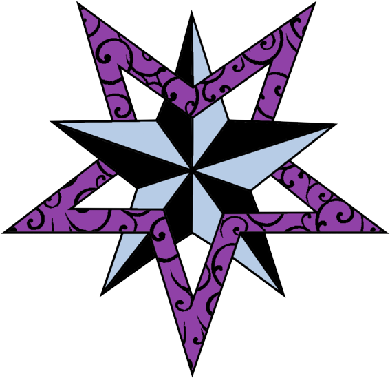 Nautical Star Tattoos- High Quality Photos And Flash - Nautical Star (600x579)