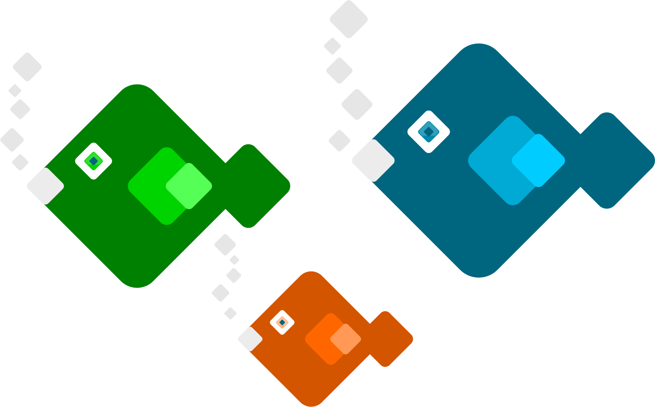 Fish Square Scalable Vector Graphics Clip Art - Sticker (2400x1491)