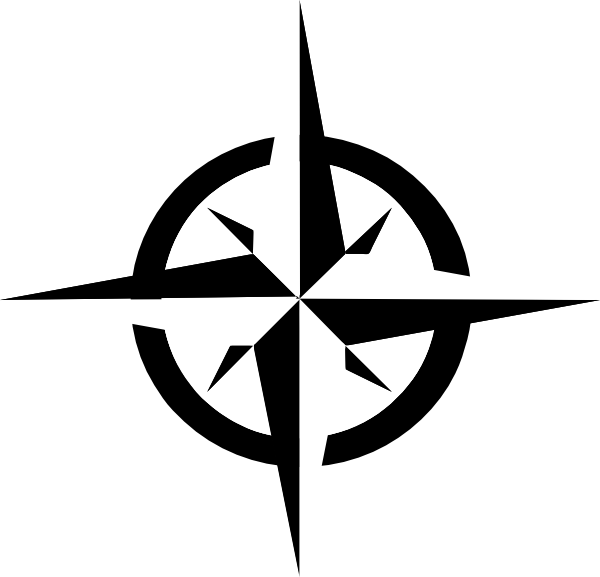 Nautical Star Clip Art - Compass Rose Clip Art (600x577)