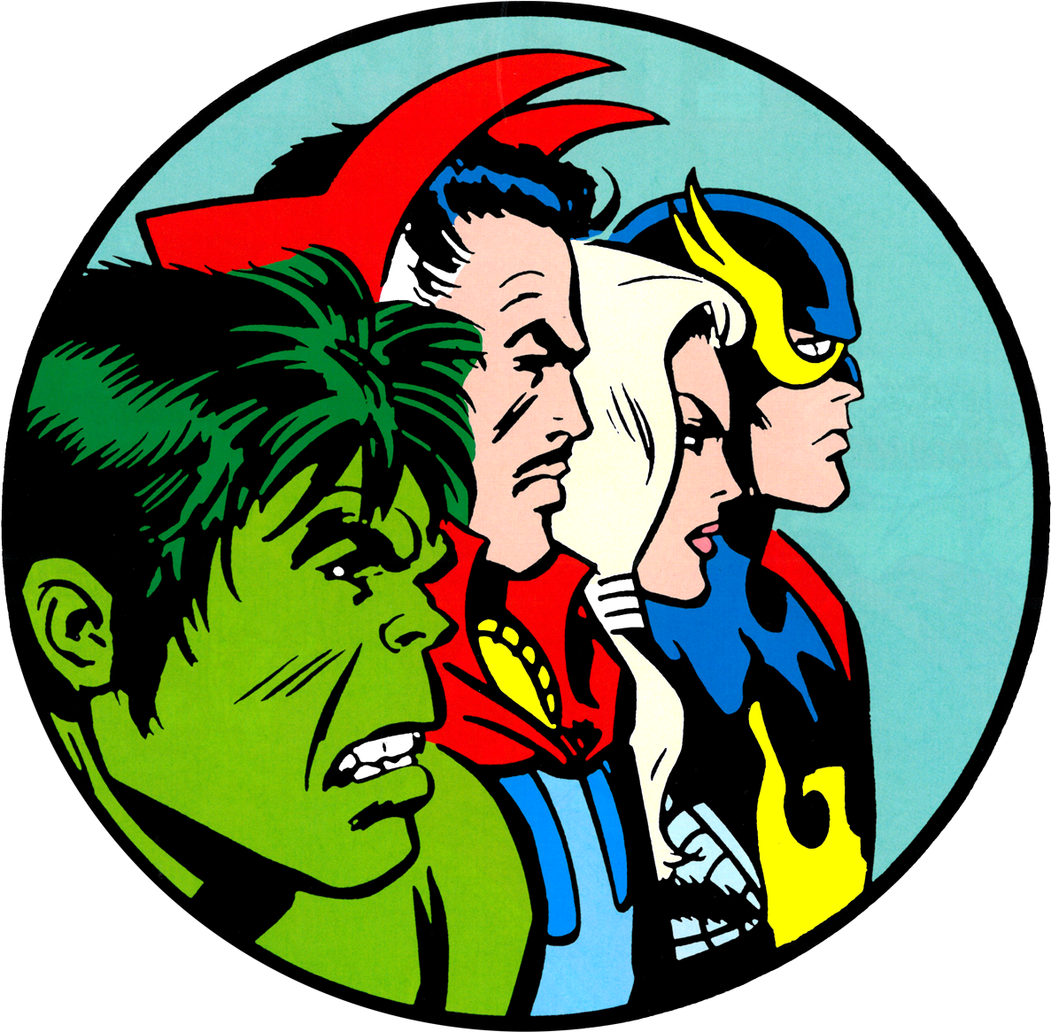 Comic Books Differ From Other Art Forms - Marvels Defenders 1970s (1200x1173)