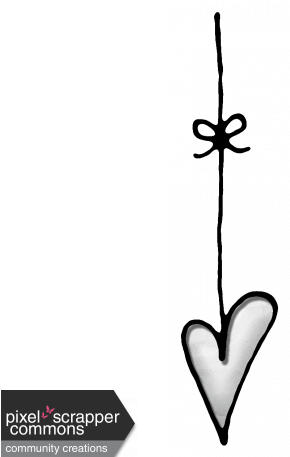 Christmas Hanging White Heart Ornament Element Graphic - Christmas Hanging White Heart Ornament Element Graphic (456x456)