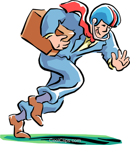 Businessman Football Player Royalty Free Vector Clip - Businessman Football Player Royalty Free Vector Clip (430x480)