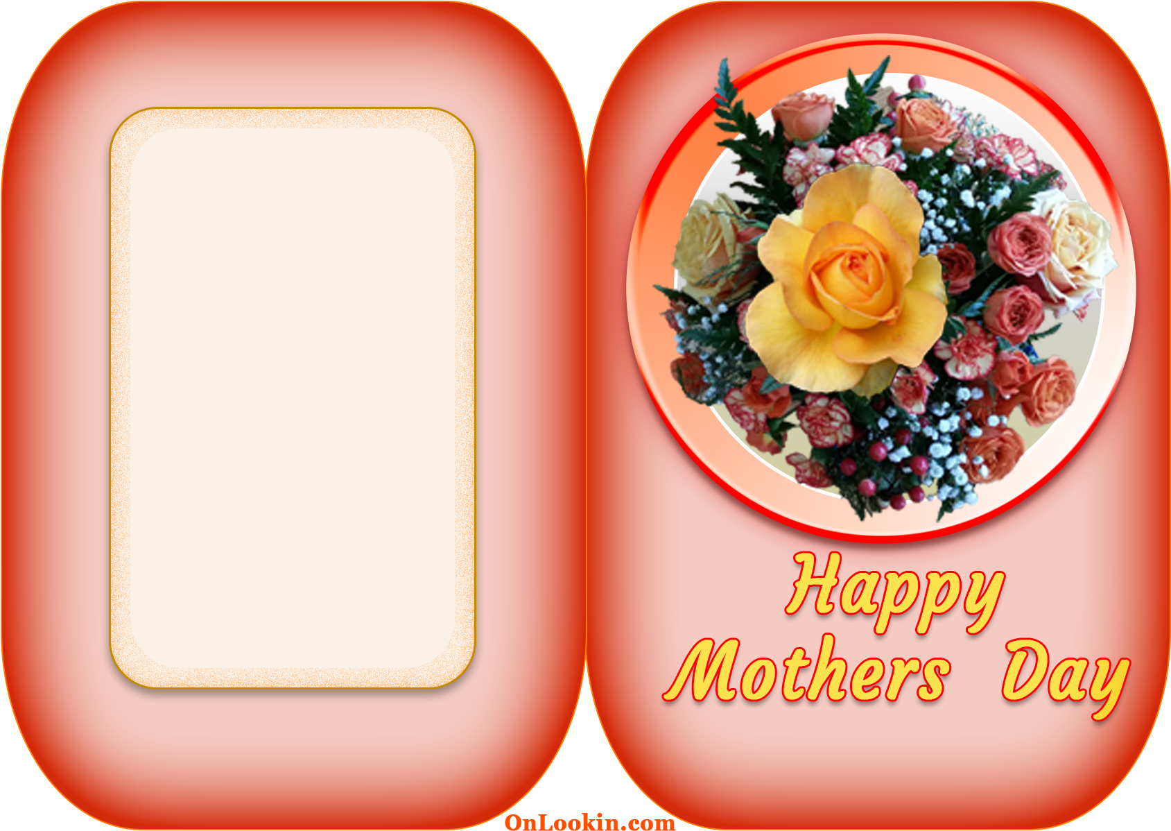 Happy Mothers Day Apricot Rose - Happy Mothers Day Apricot Rose (1740x1240)