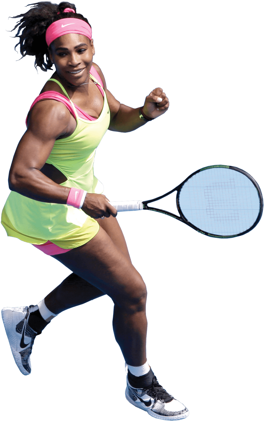 Clipart Of Serena Williams Clipground Png Tennis Player - Clipart Of Serena Williams Clipground Png Tennis Player (1919x1525)