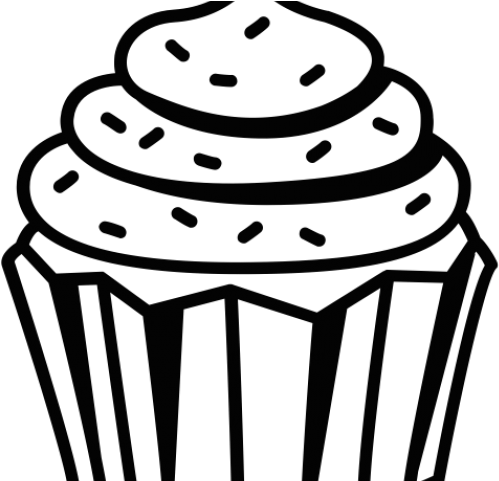 Drawn Cupcake Black And White - Drawn Cupcake Black And White (640x480)