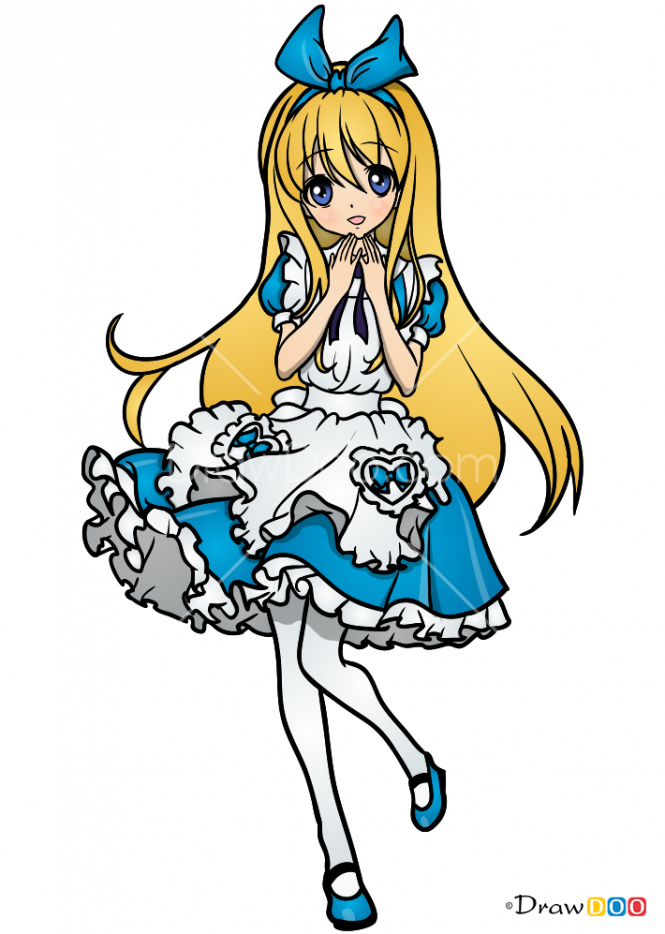 Drawing Movie Alice In Wonderland - Drawing Movie Alice In Wonderland (665x934)