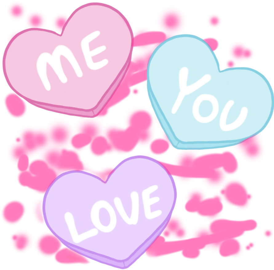 Candy Hearts By Mezzanotte-owl - Candy Hearts By Mezzanotte-owl (910x878)