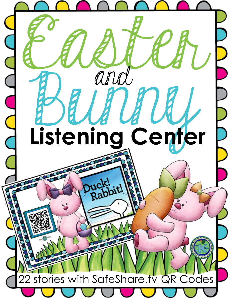 Easter & Bunny Listening Center With Safeshare Qr Codes - Easter & Bunny Listening Center With Safeshare Qr Codes (938x1208)
