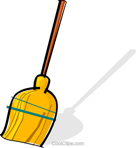 Broom Royalty Free Vector Clip Art Illustration -vc061972 - Broom Royalty Free Vector Clip Art Illustration -vc061972 (442x480)