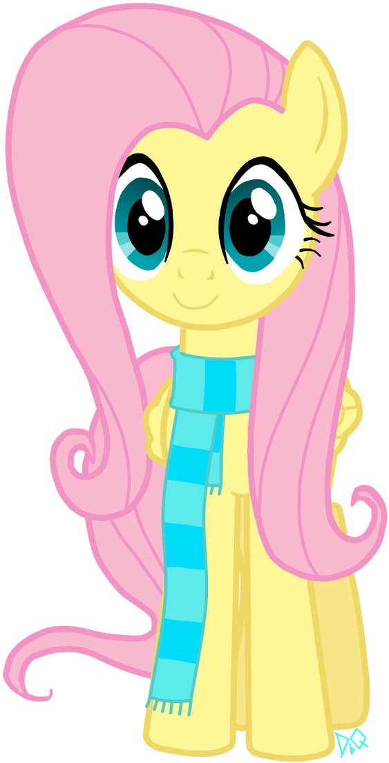Christmas Fluttershy By Quillyfox - Christmas Fluttershy By Quillyfox (597x1338)