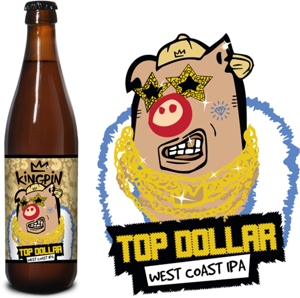 Top Dollar West Coast Ipa - Top Dollar West Coast Ipa (709x606)