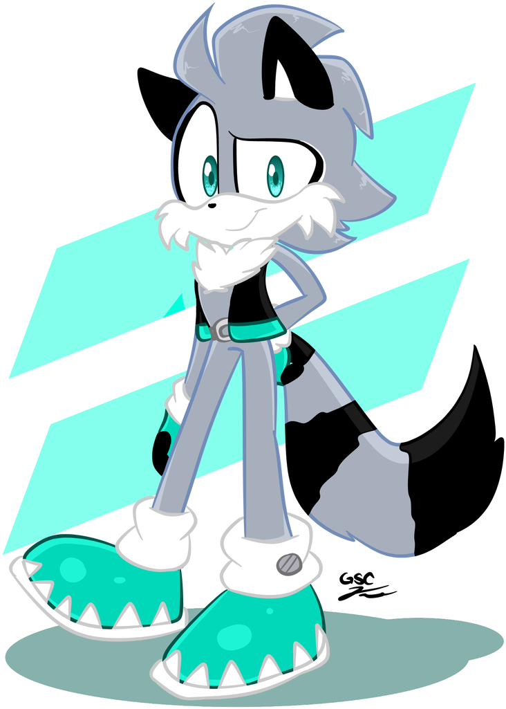 Stripes The Raccoon By Greenspherecon - Stripes The Raccoon By Greenspherecon (761x1050)