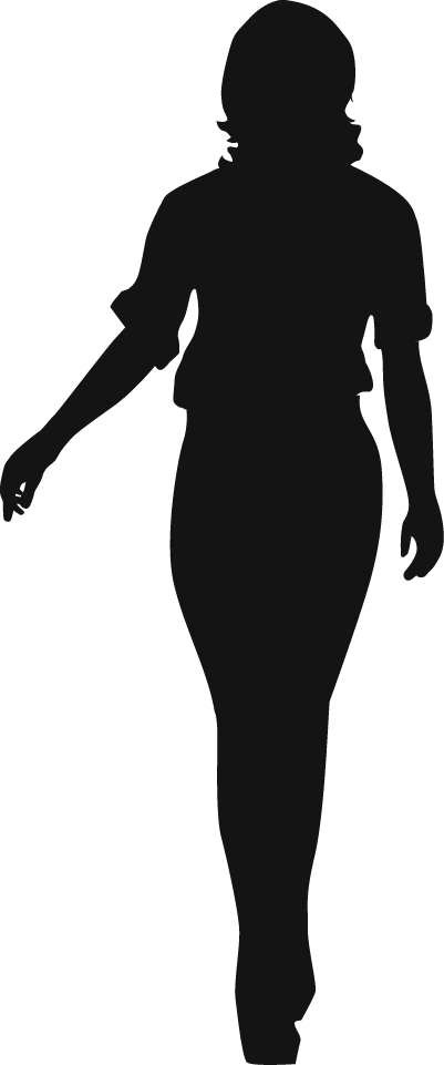 Woman Silhouette - Woman Silhouette (401x961)