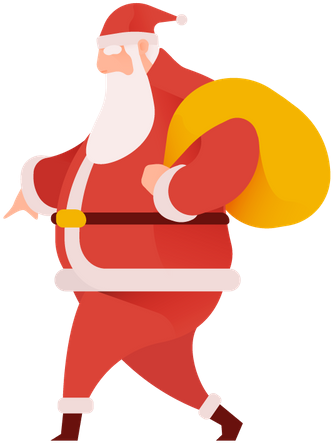 Premium Santa Claus With Gifts Illustration Download - Premium Santa Claus With Gifts Illustration Download (450x450)