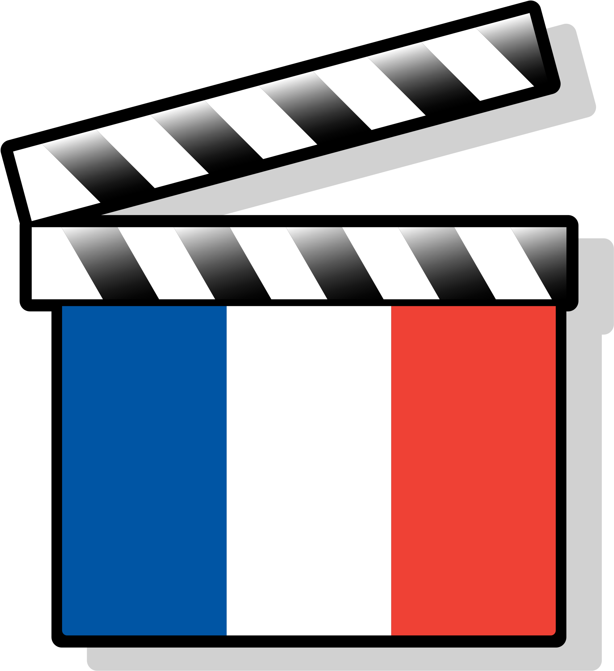 File France Clapperboard Variant Svg Wikimedia Commons - File France Clapperboard Variant Svg Wikimedia Commons (2000x2182)
