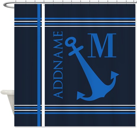 Nautical Anchor Monogram Shower - Nautical Anchor Monogram Shower (460x460)