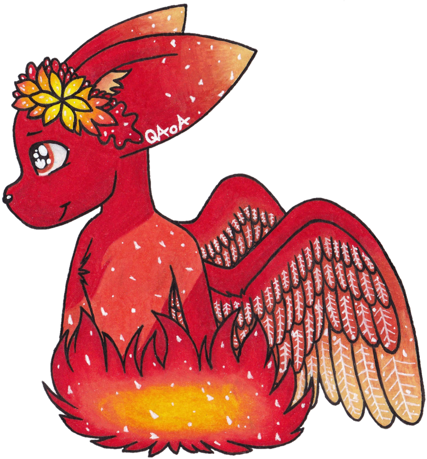 Fire Flower By Qaoa - Fire Flower By Qaoa (866x922)
