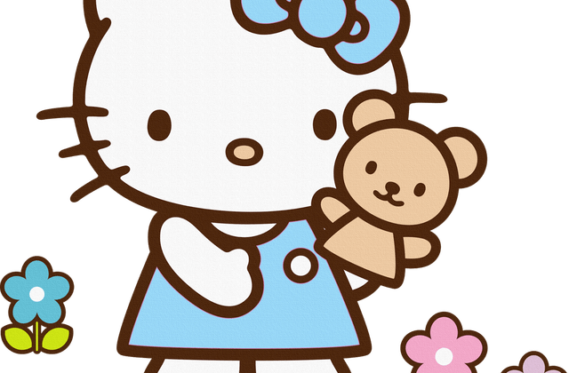 Hello Kitty Baby Clipart Clipartxtras Clipartpost Black - Hello Kitty Baby Clipart Clipartxtras Clipartpost Black (640x420)