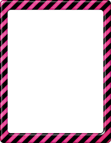 Blue And Green Zebra Print Border - Blue And Green Zebra Print Border (387x500)
