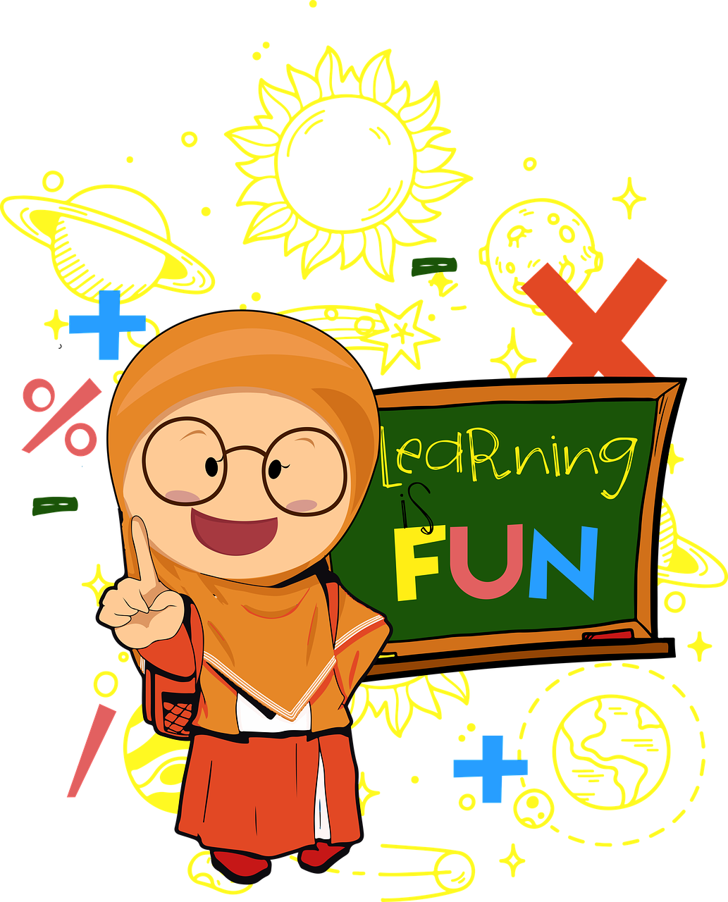 Children Learning In School Clip Art (1033x1280)