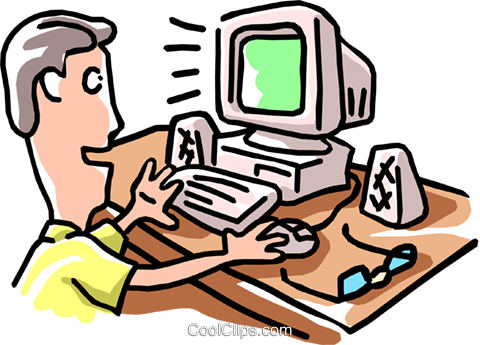 Hombre Trabajando En La Computadora Libres De Derechos - Hombre Trabajando En La Computadora Libres De Derechos (480x345)