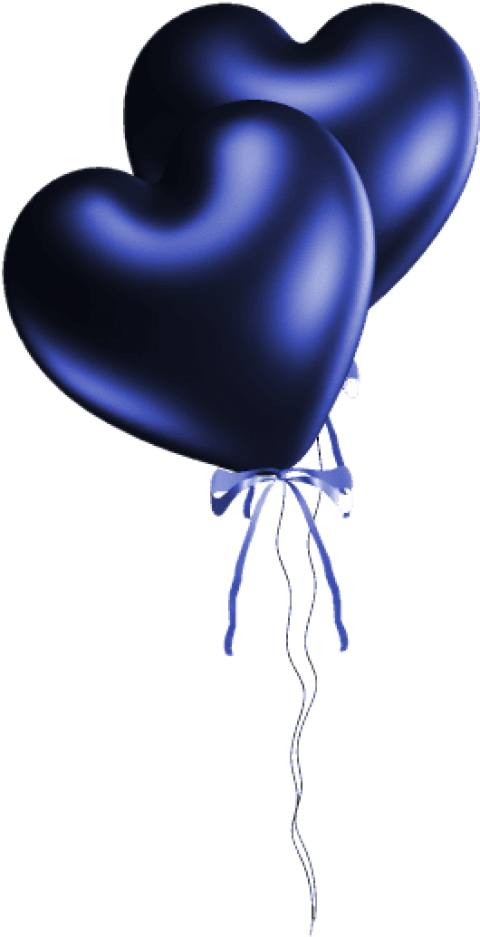 Blue Heart Balloons - Blue Heart Balloons (480x937)