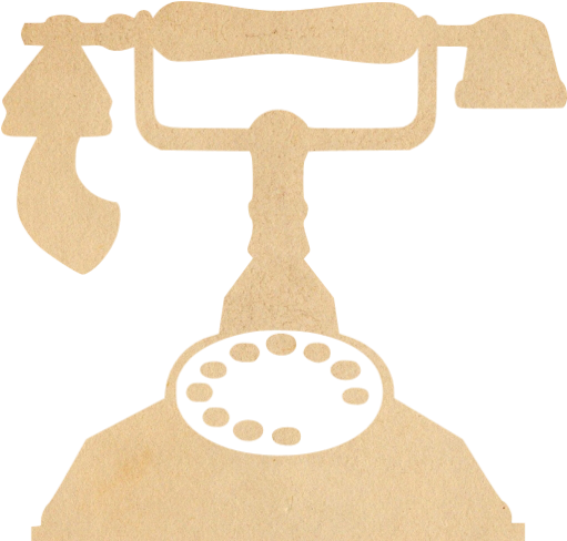Vintage Paper Phone 50 Icon - Vintage Paper Phone 50 Icon (512x512)