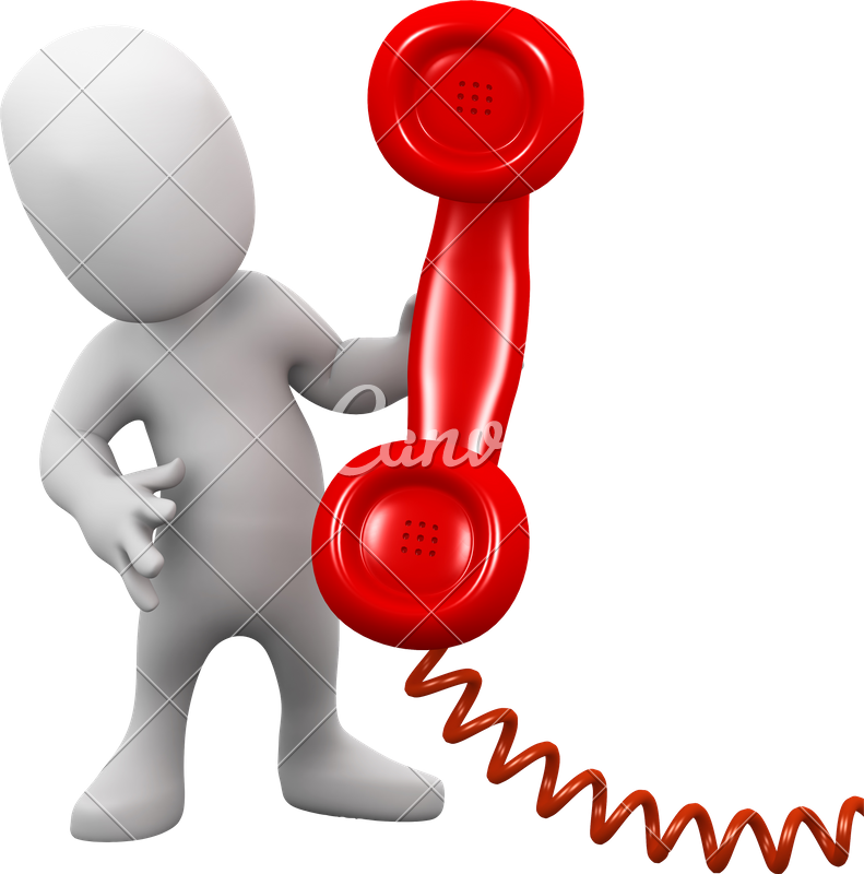 3d Man With A Phone - 3d Man With A Phone (791x800)