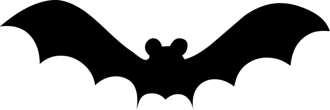 Drawn Bat Halloween Decoration - Drawn Bat Halloween Decoration (680x227)