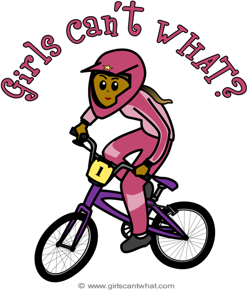 Bmx Clipart Girl - Bmx Clipart Girl (600x600)