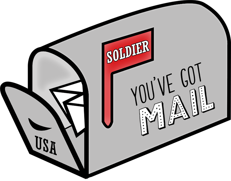 Soldier You've Got Mail Printable Stickers - Soldier You've Got Mail Printable Stickers (750x589)