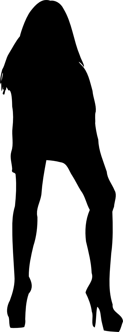Woman Silhouette 05 Clipart - Woman Silhouette 05 Clipart (512x1378)