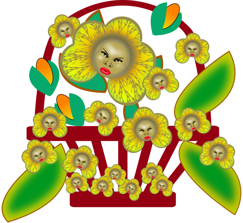 Floral Design Anger Food Cut Flowers - Floral Design Anger Food Cut Flowers (819x750)