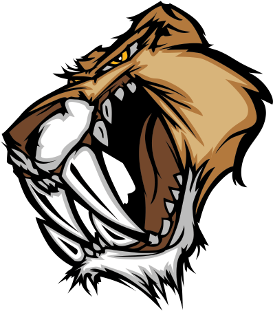 Tiger Print Clipart Saber Tooth Tiger - Tiger Print Clipart Saber Tooth Tiger (600x600)
