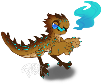 Tiger Speckled Dinosaur By Jolleraptorhub - Tiger Speckled Dinosaur By Jolleraptorhub (400x330)