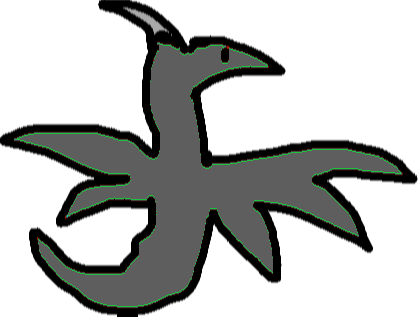Drawing - Grey Dragon - Drawing - Grey Dragon (418x317)