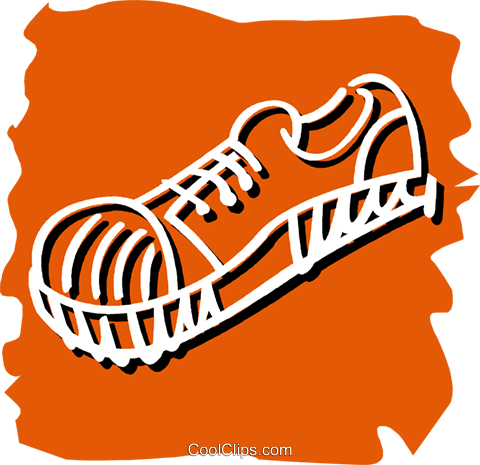 Running Shoe Royalty Free Vector Clip Art Illustration - Running Shoe Royalty Free Vector Clip Art Illustration (480x465)