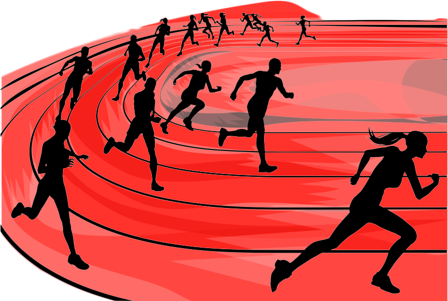 Track Clipart - Track Clipart (881x600)