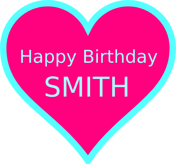 Smith Bday Svg Clip Arts 600 X 559 Px - Smith Bday Svg Clip Arts 600 X 559 Px (600x559)