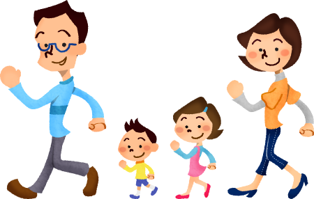 Family Walking - Family Walking (450x286)