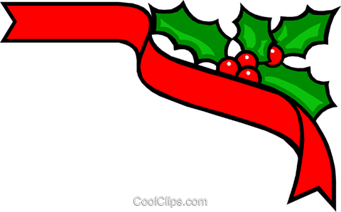 Christmas Ribbons Royalty Free Vector Clip Art Illustration - Christmas Ribbons Royalty Free Vector Clip Art Illustration (480x298)