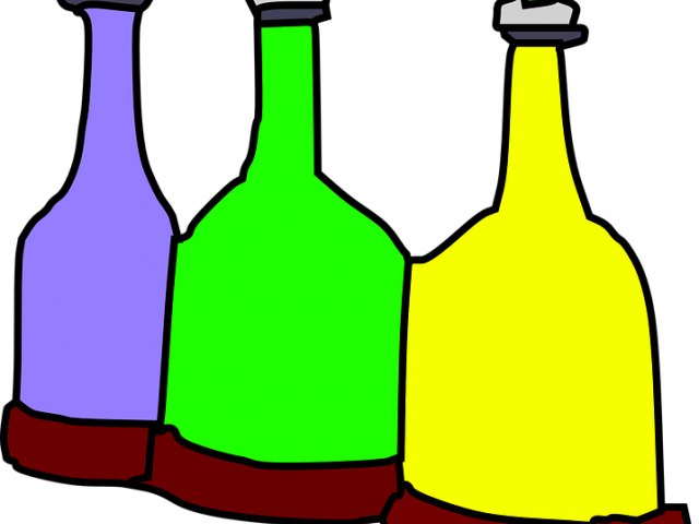 Alcohol Clipart Empty Glass Bottle - Alcohol Clipart Empty Glass Bottle (640x480)
