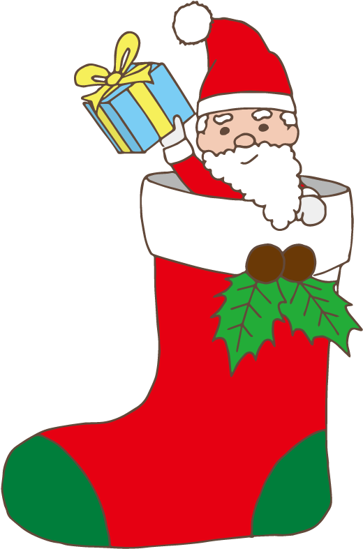 Santa Claus Stealing A Present - Santa Claus Stealing A Present (595x842)