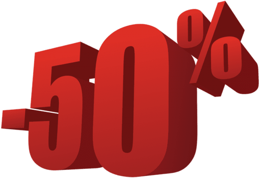 Free Png Download 50% Off Sale Clipart Png Photo Png - Free Png Download 50% Off Sale Clipart Png Photo Png (850x584)